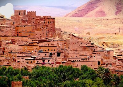 Aït Benhaddou UNESCO site visited on 4-Day Desert Trip Errachidia to Marrakech