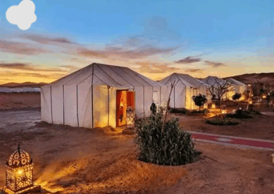 Overnight stay in Sahara desert camp during 4-Day Desert Trip Errachidia to Marrakech
