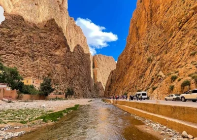 Todra Gorge cliffs explored on the 5-Day Sahara Tour from Errachidia to Marrakech