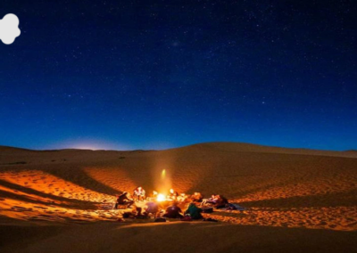 Sandboarding in the Erg Chebbi dunes during 2 Nights Camel Trekking tour
