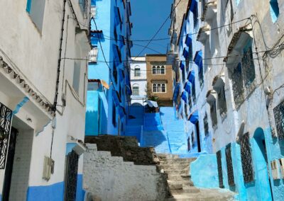 Blue city Chefchaouen Morocco picturesque alleys