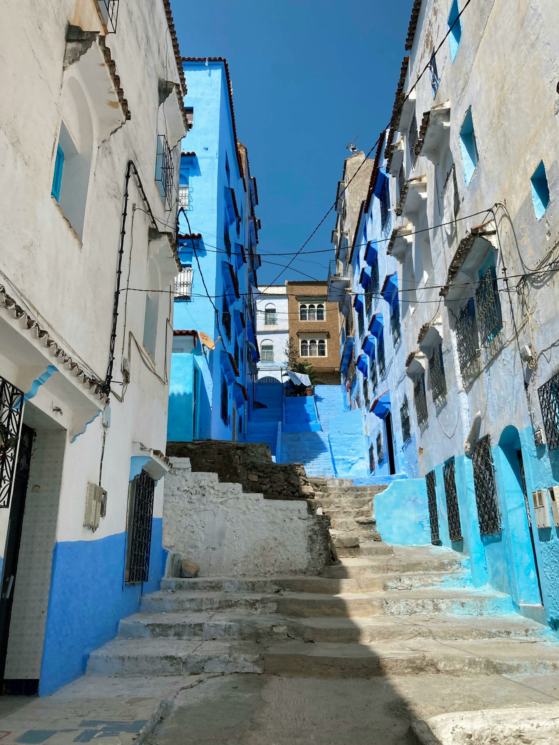 Blue city Chefchaouen Morocco picturesque alleys
