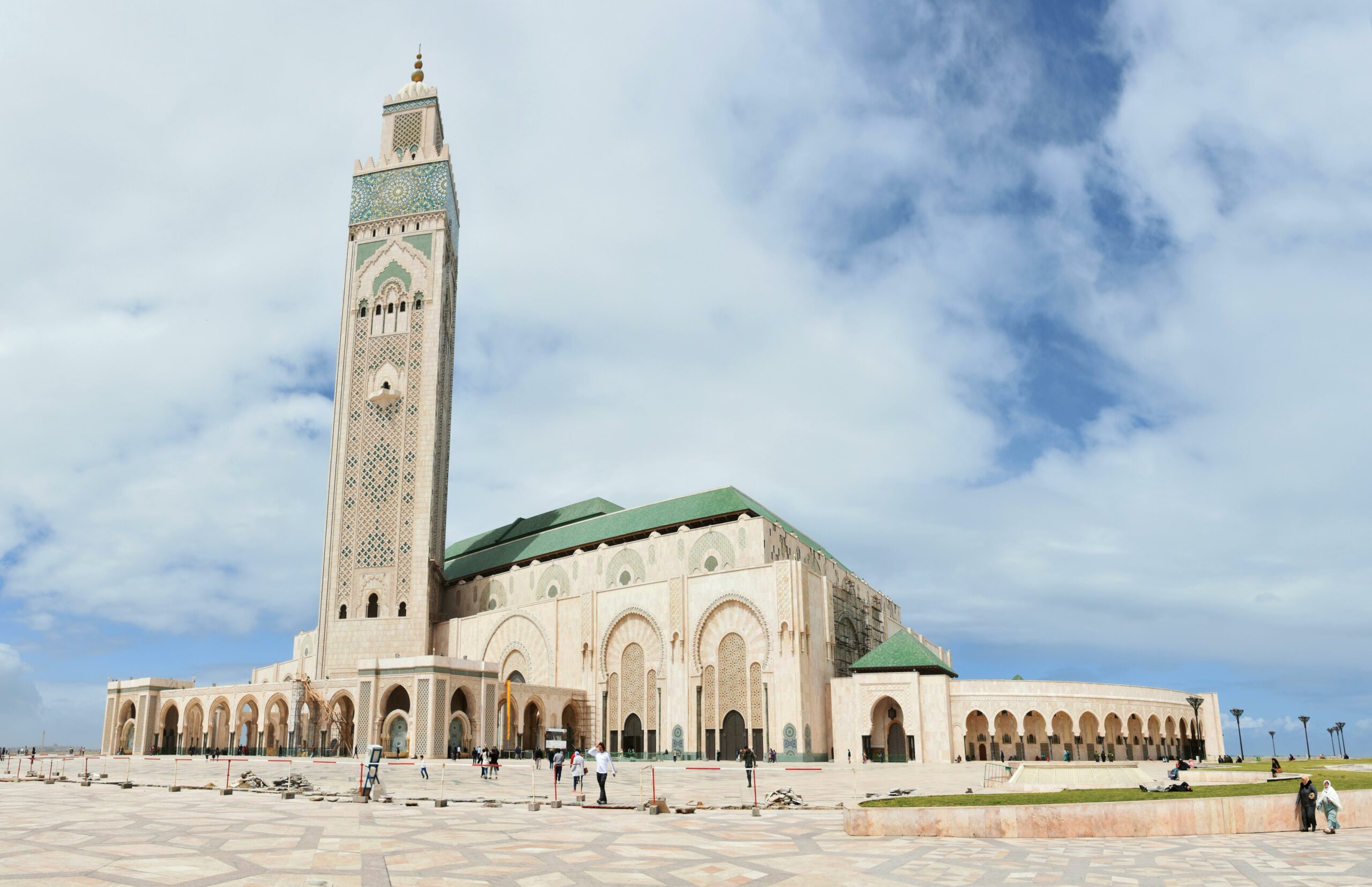 Hassan II Mosque intricate Moroccan architecture details